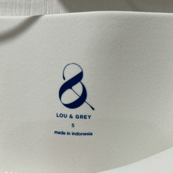 LOU & GREY WOMENS STRIPED LUVSTRETCH OVERLAP SKORT WHITE  Sz SMALL - Picture 7 of 12